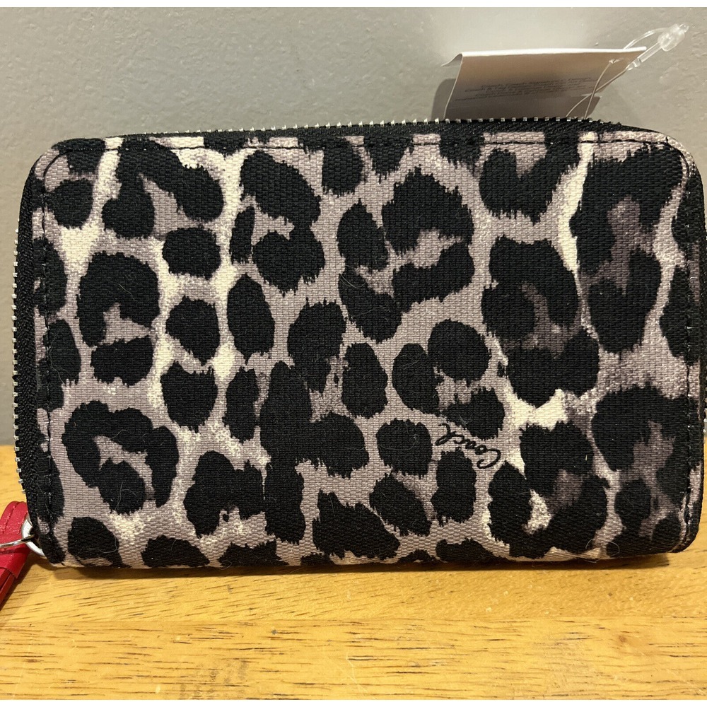 Coach Animal Cheetah Print Red‎ Wristlet NEW F49488 Park Universal Zip - Picture 4 of 5